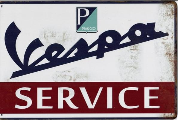 Vespa Service - Old-Signs.co.uk
